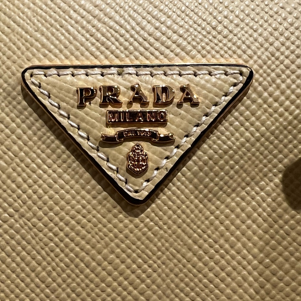 Prada Mustard (Polline) Leather Tote - Picture 4 of 9